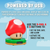 Paladone Super Mario Bros Mushroom Digital Alarm Clock with Power Up Sound Nintendo Room Décor and Merchandise