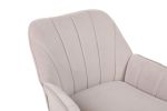 Modern Mid Century Chair velvet Sherpa Armchair for Living Room Bedroom Office Easy Assemble(BEIGE)