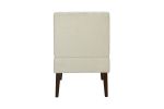 Stylish Comfortable Accent Chair 1pc Beige Fabric Upholstered Plush Seating Living Room Furniture Armless Chair