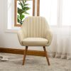 Tuchico Contemporary Fabric Accent Chair, Tan