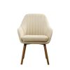 Tuchico Contemporary Fabric Accent Chair, Tan