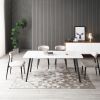 J3710 Porcelain Dining Table White 63''