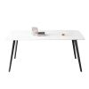 J3710 Porcelain Dining Table White 63''